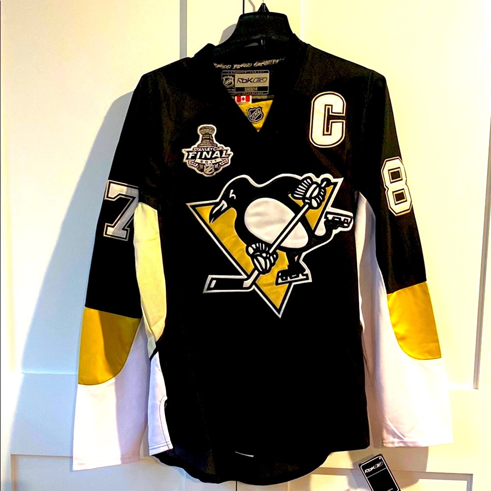 Pittsburgh Penguins Crosby #87 NHL Stanley Cup Final 2011 Jersey, Men’s XL NWT